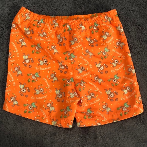 ‼️SOLD‼️Go Bananas” Monkey & Banana Design • Baby swim trunks (12M) - Picture 2 of 7